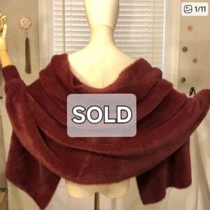 Do everything in love, Rich Burgandy, Warm & Cozy Coverup with Wristlet Sleeves